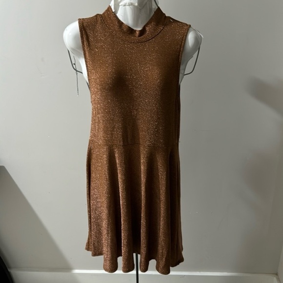 Beautiful gold glitter dress size XXL - Picture 1 of 6